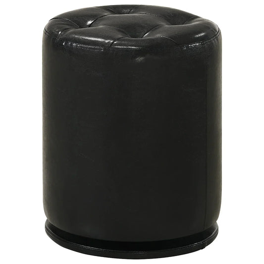 MORGAN ROUND SWIVEL STOOL BLACK