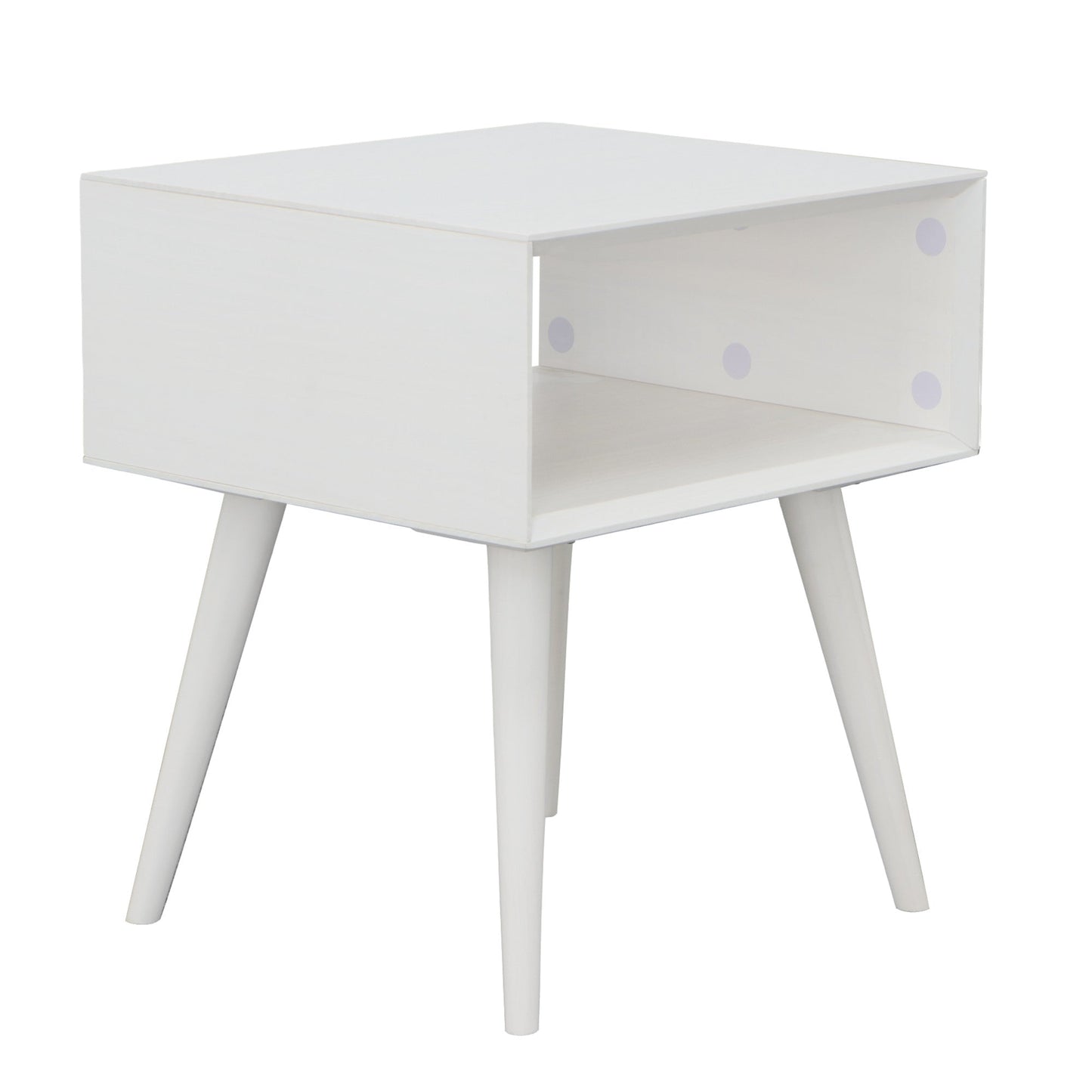 Elin White End Table