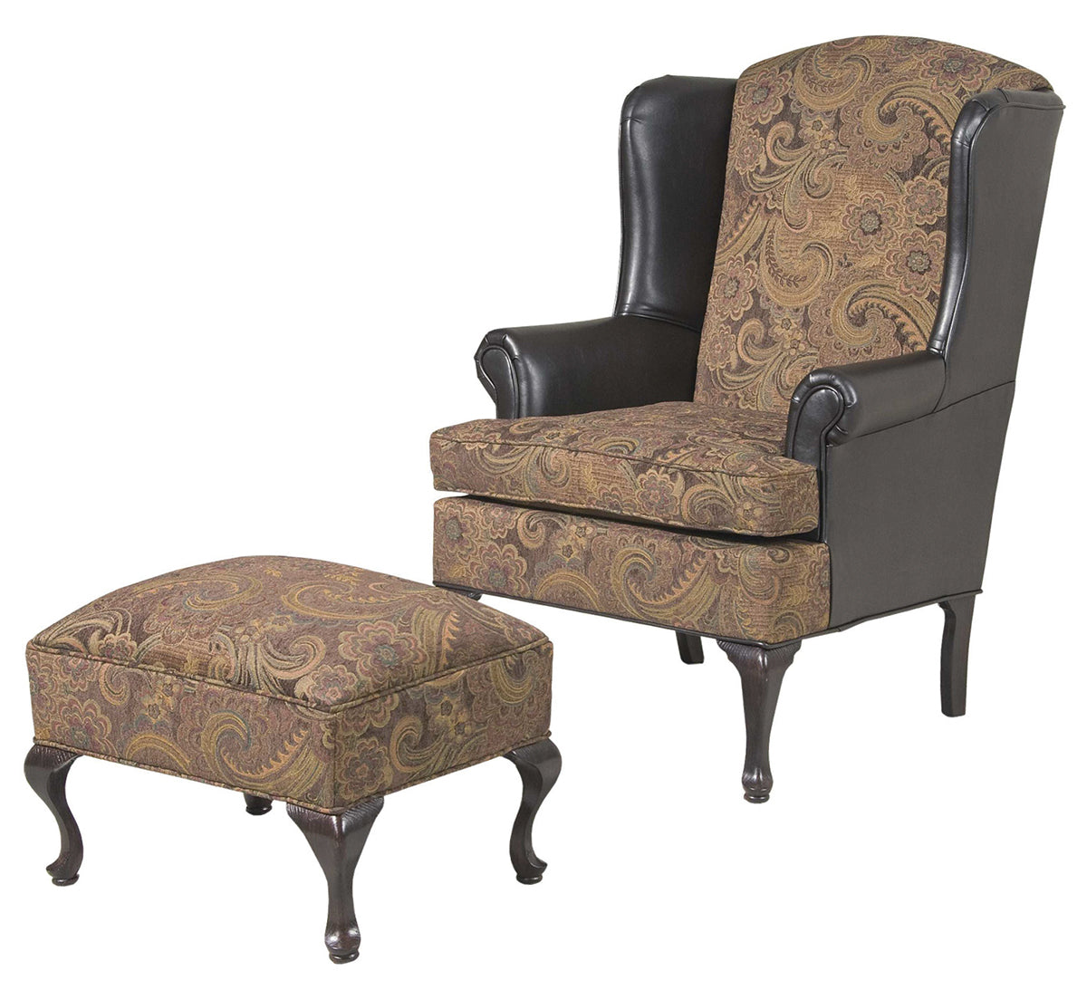 2200 - San Marino Chocolate Wing Back Chair