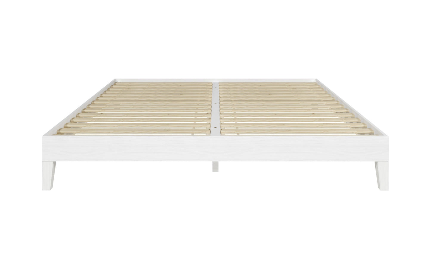 Nix King Platform Bed White