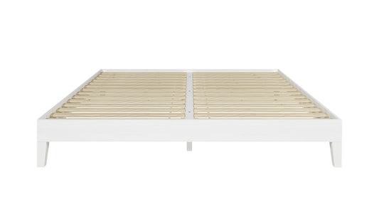 Nix King Platform Bed White