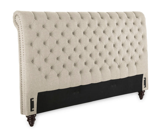 Swanson Queen Sand Upholstered