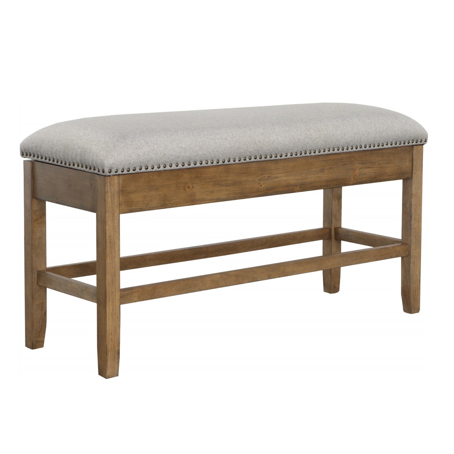 Grayson Counter Storage Bench w/Nailhead