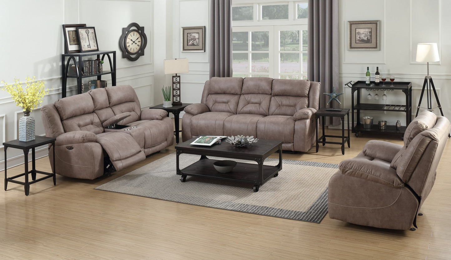 Aria Sand Dual-Power Reclining Sofa