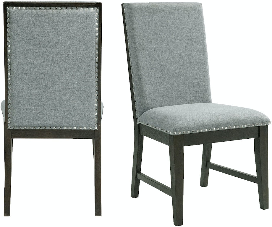 DONOVAN Upholstered Side Chair (Dark)