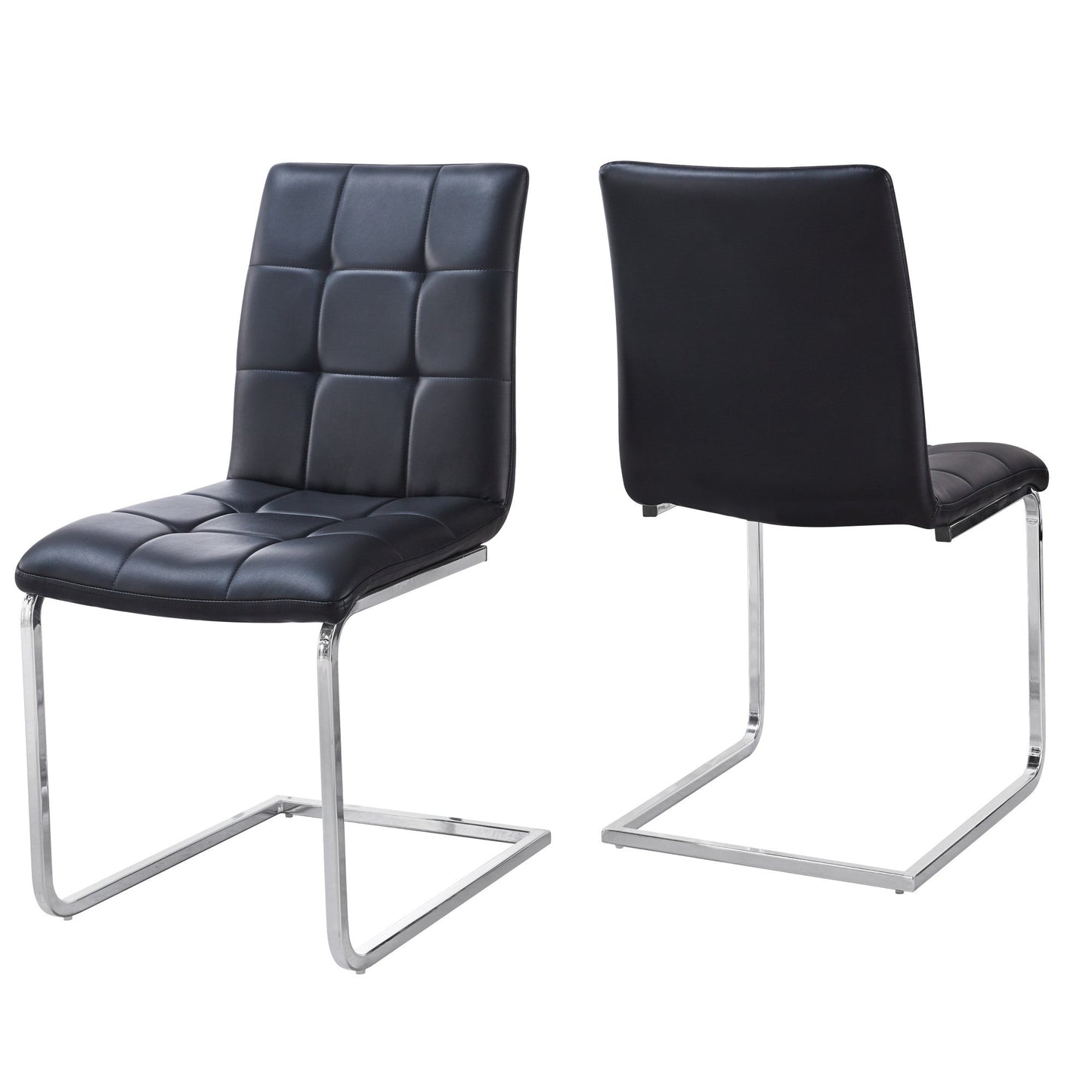 Escondido Black PU Side Chair