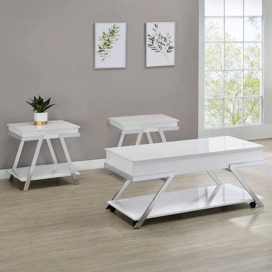 Zena Cocktail Table & 2 End Tables