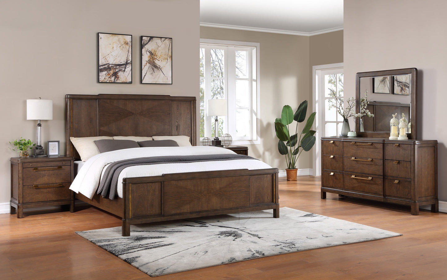 Milan 4 Piece King Bedroom Set
