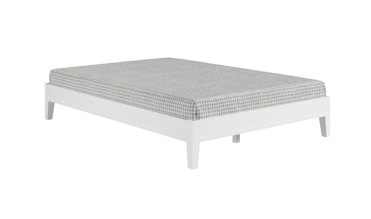 Nix Full Platform Bed White