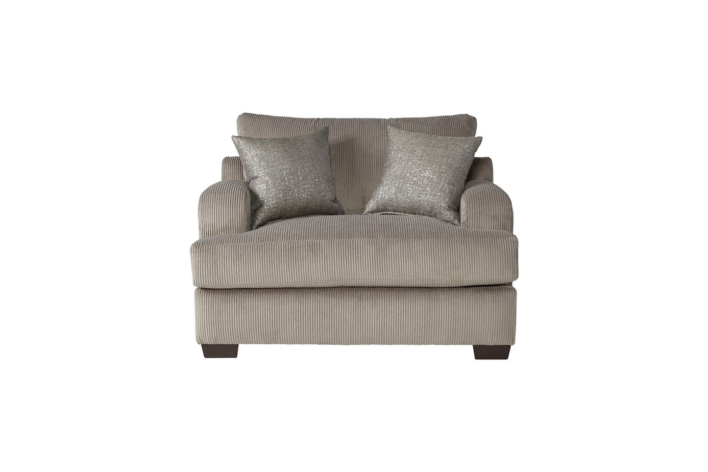 14100 - Rio Dove/Sequins Chrome CUDDLE CHAIR