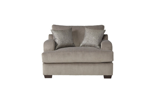 14100 - Rio Dove/Sequins Chrome CUDDLE CHAIR