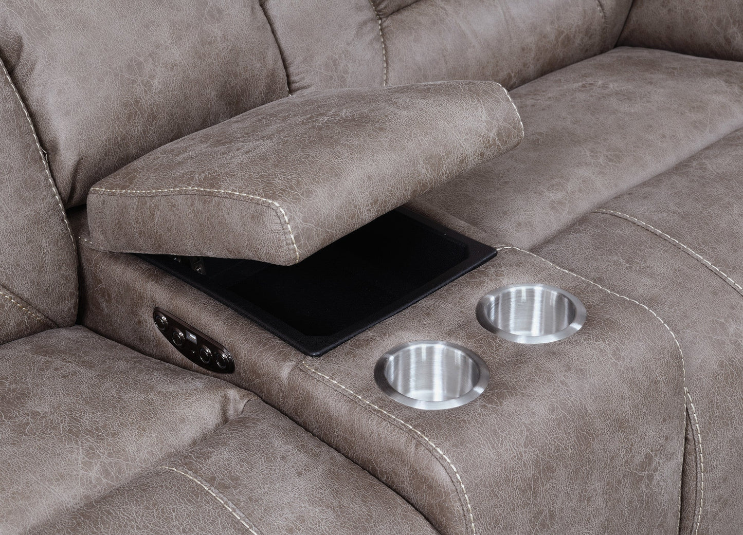 Aria Sand Dual-Power Reclining 3-Pieces Sectional