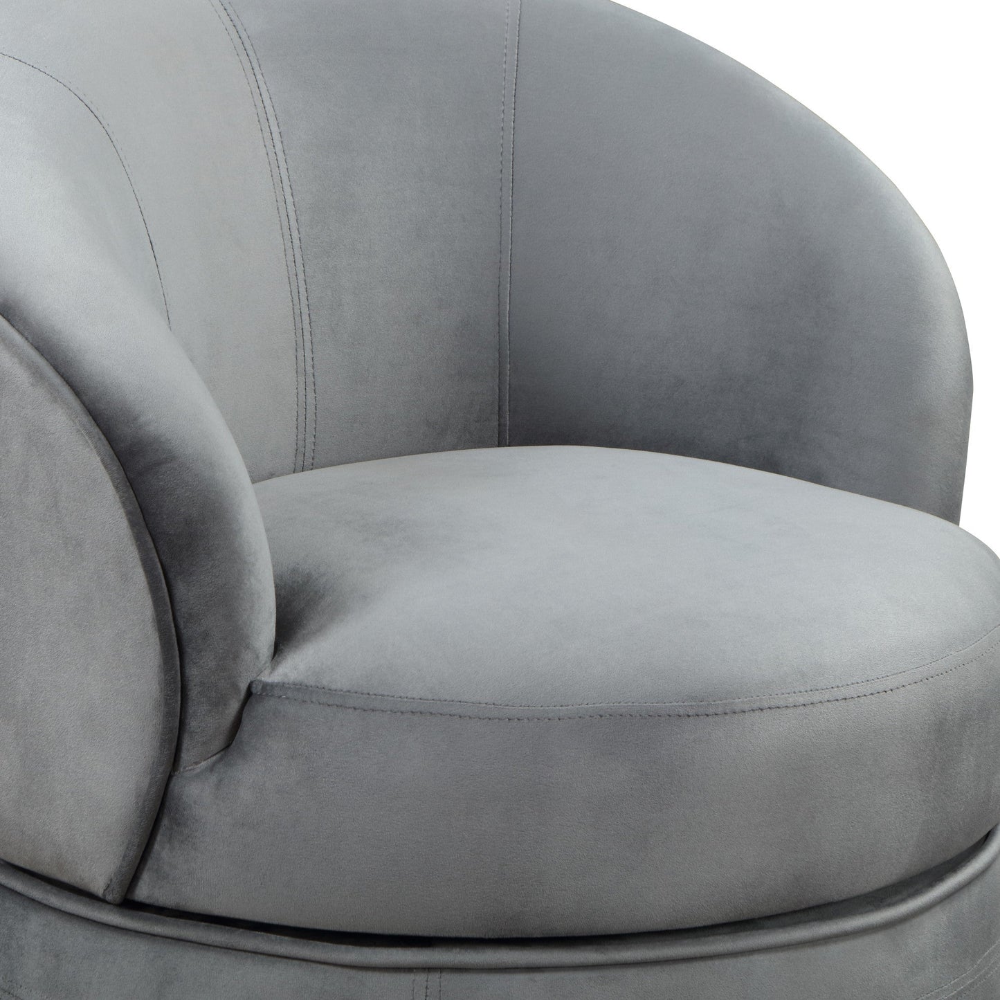 Sophia Accent Chair Gray Velvet