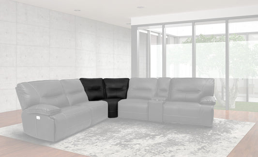 Spartacus Black Sectional Corner Wedge