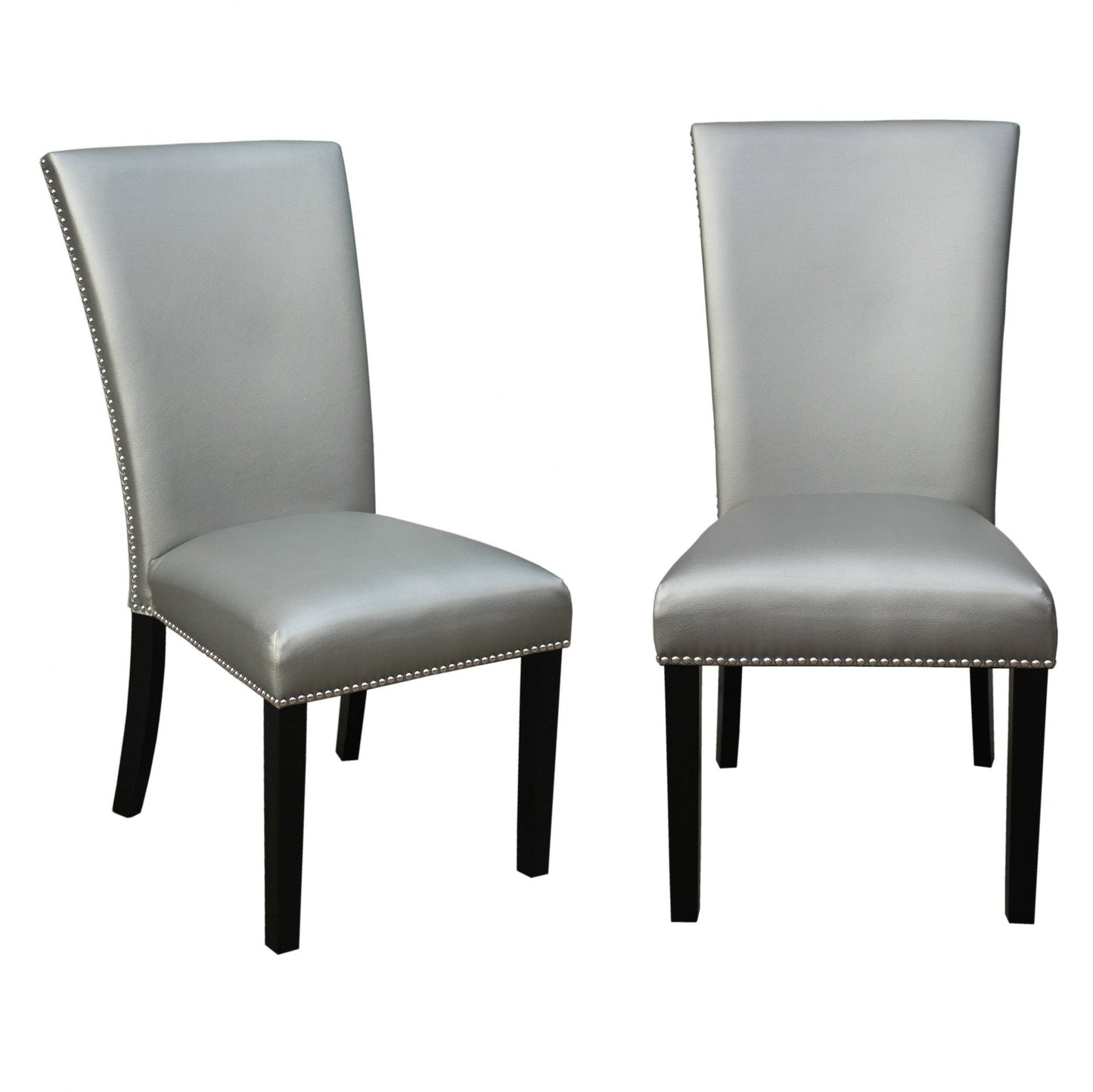 Camila Silver PU Dining chair