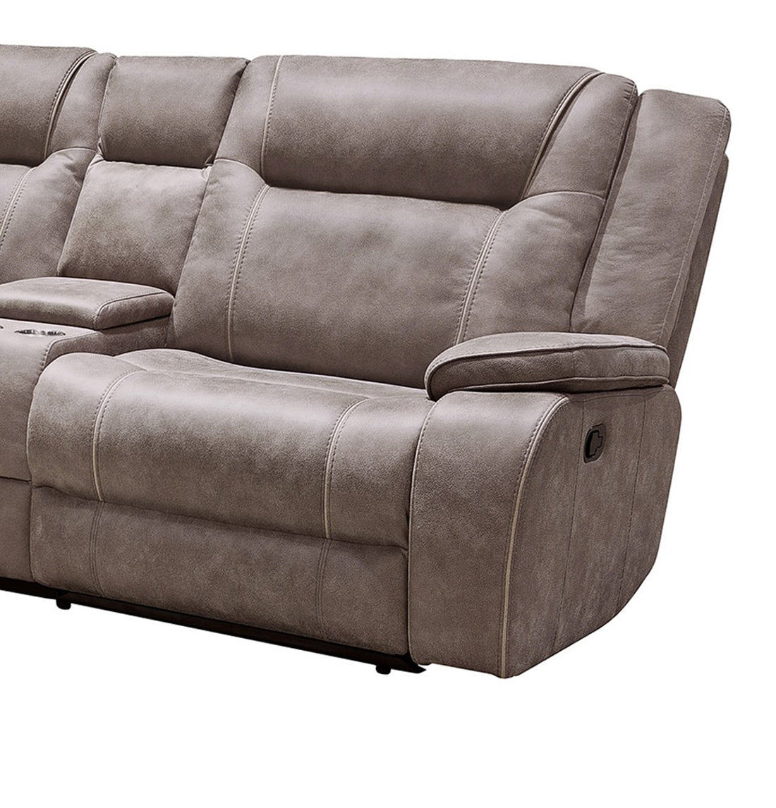 Blake Desert Taupe Sectional Power Sectional Right Arm Facing Recliner