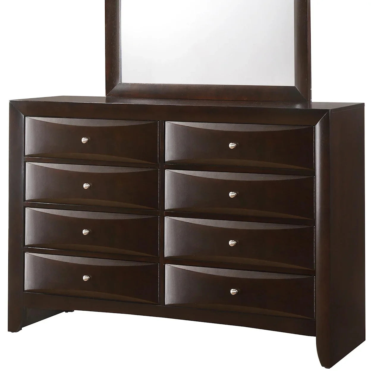 EMILY DARK CHERRY DRESSER 8 DRAWERS