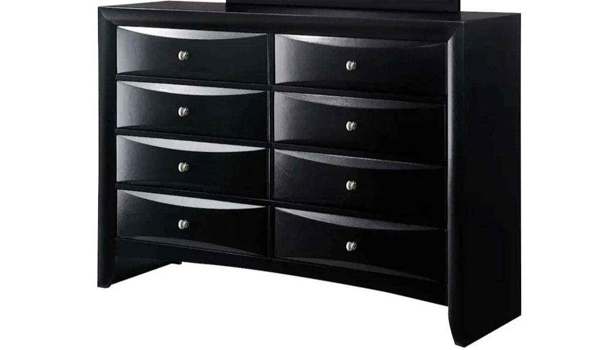 EMILY BLACK DRESSER 8 DRAWERS