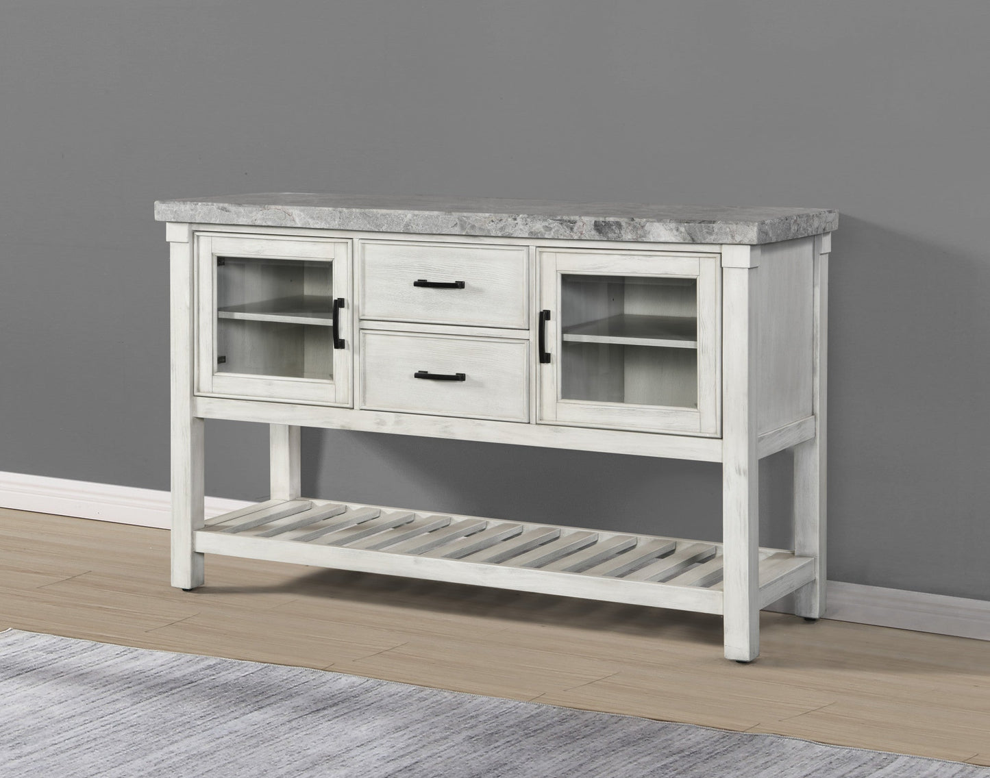 Canova Gray Marble Top Server