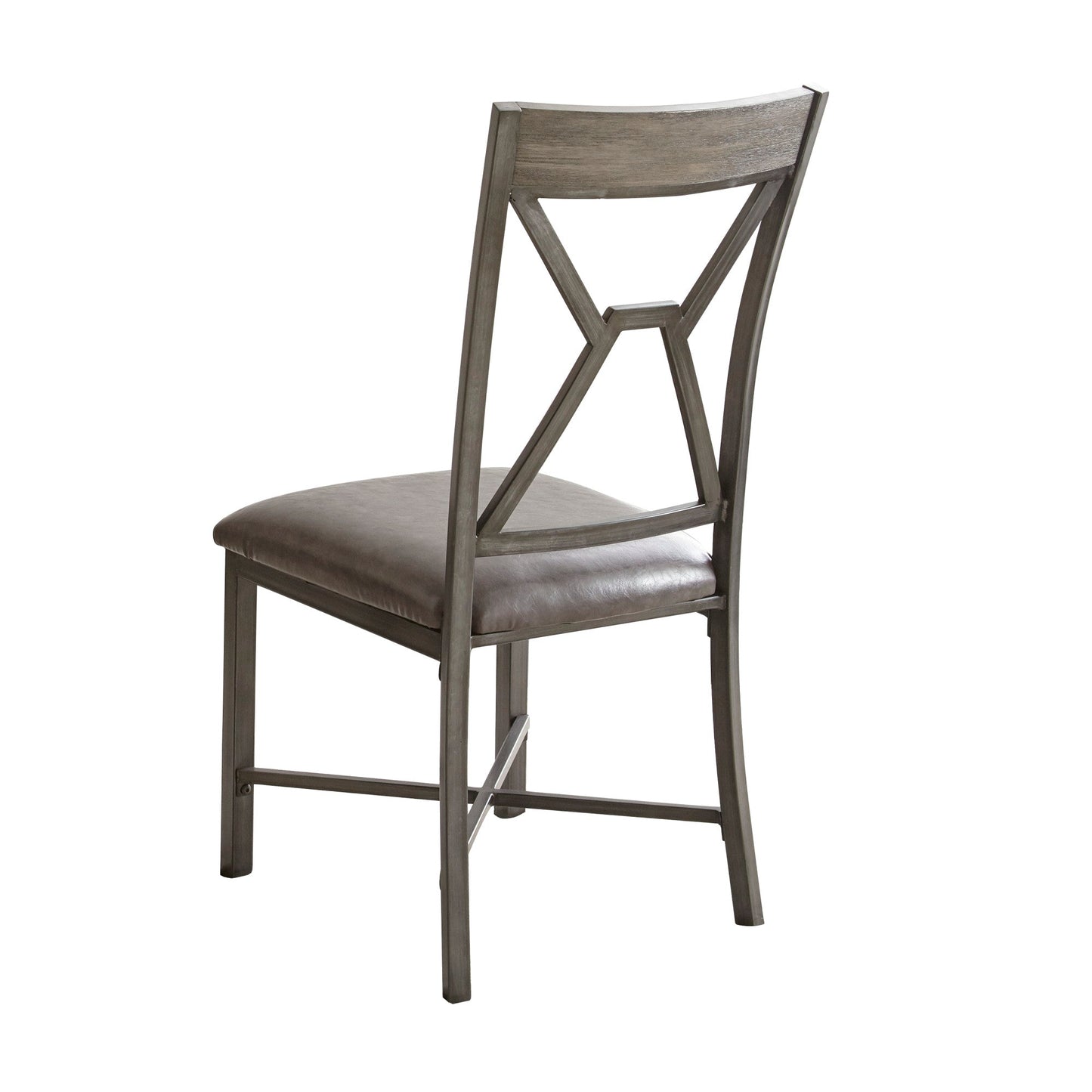Alamo  Gray PU Side Chair