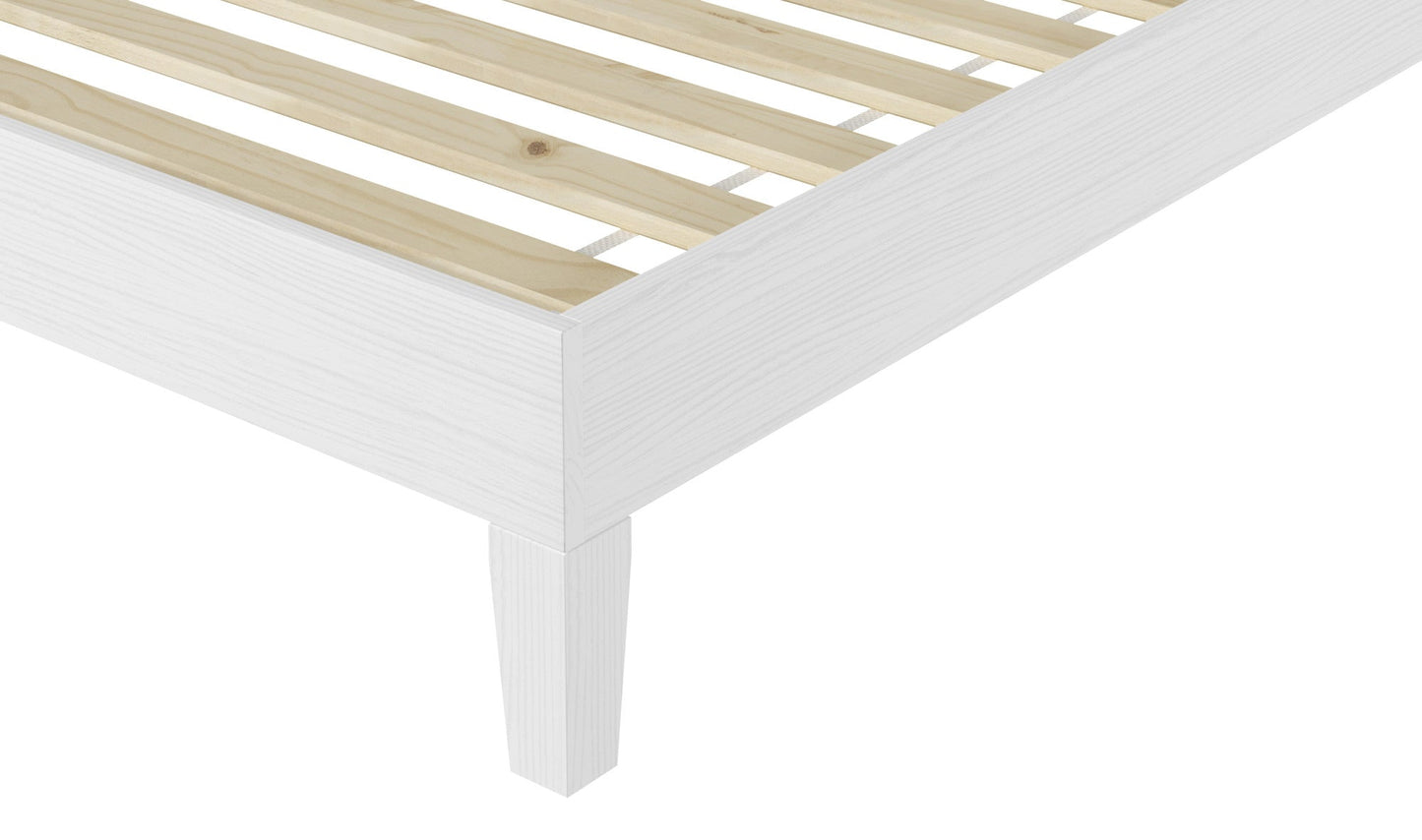 Nix Twin Platform Bed White