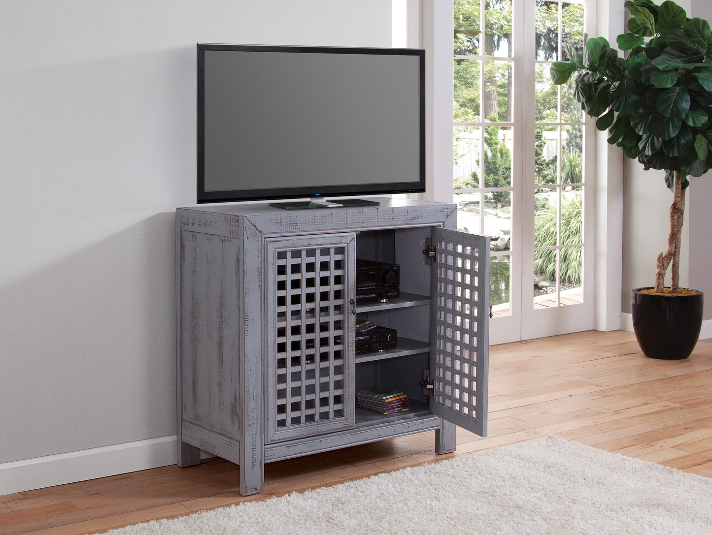 Rio Grey Accent Cabinet (Closeout)