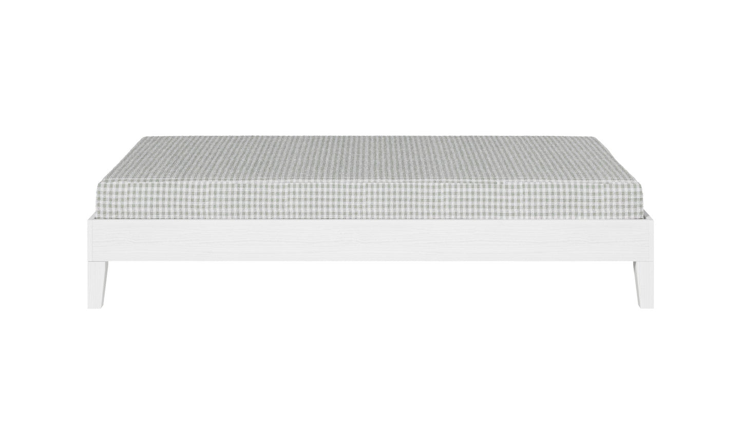 Nix Twin Platform Bed White
