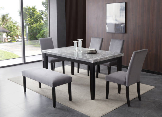Napoli 6PC Dining Set With Bench