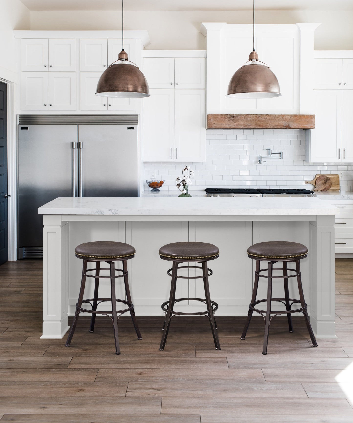 Bali Backless Swivel Bar Chair