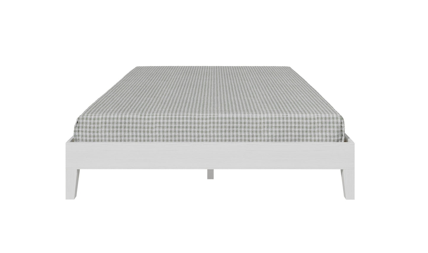 Nix Queen Platform Bed White