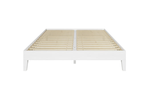 Nix Queen Platform Bed White
