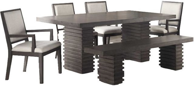 Mila Table, Bench & 4 Side Chairs
