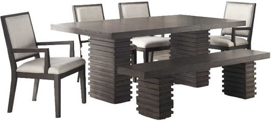 Mila Table, Bench & 4 Side Chairs
