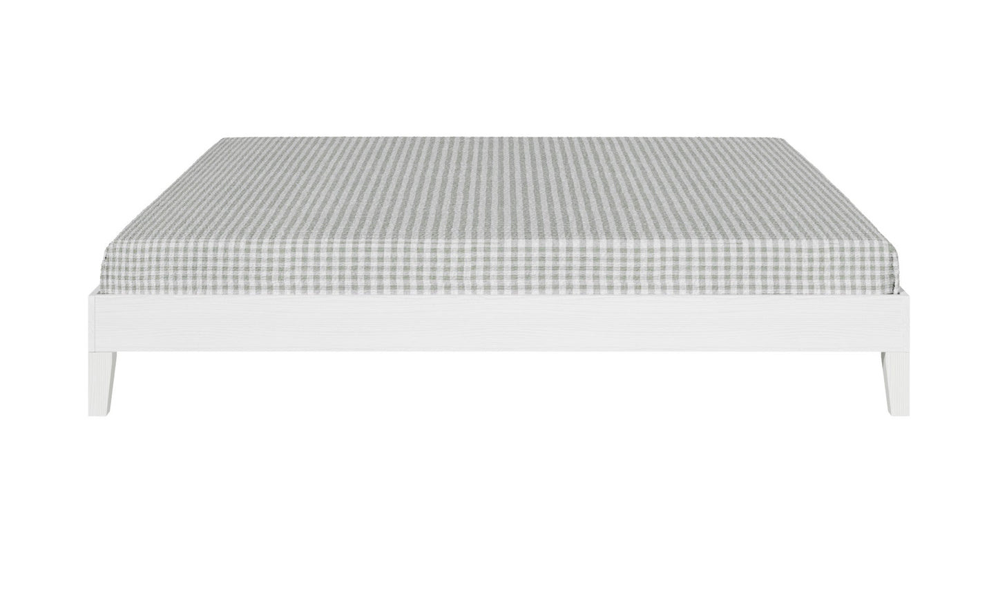 Nix King Platform Bed White