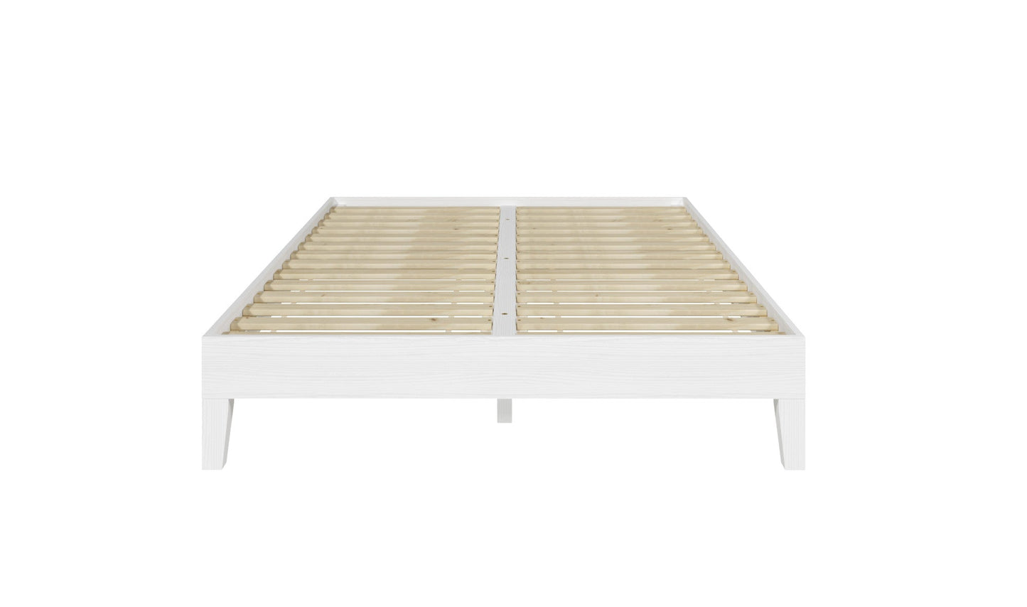 Nix Full Platform Bed White