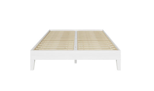 Nix Full Platform Bed White