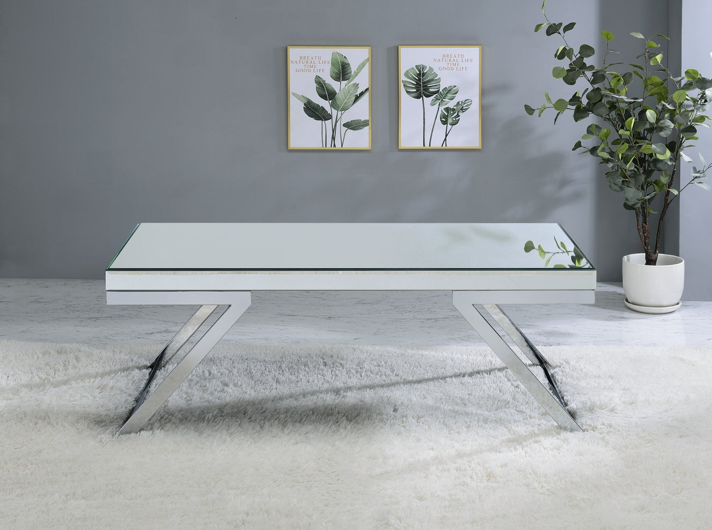 Alfresco Mirrored Top Cocktail Table