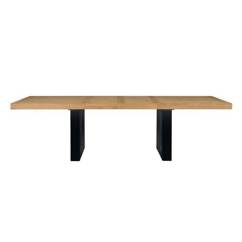 Magnolia Black Base Dining Table w/2-18-inch Leaves