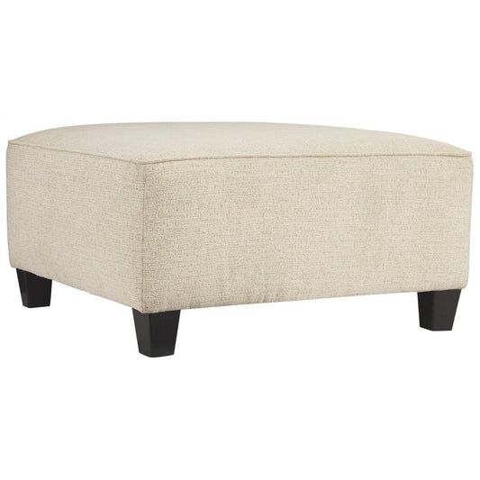 Oversized Natural Accent Ottoman