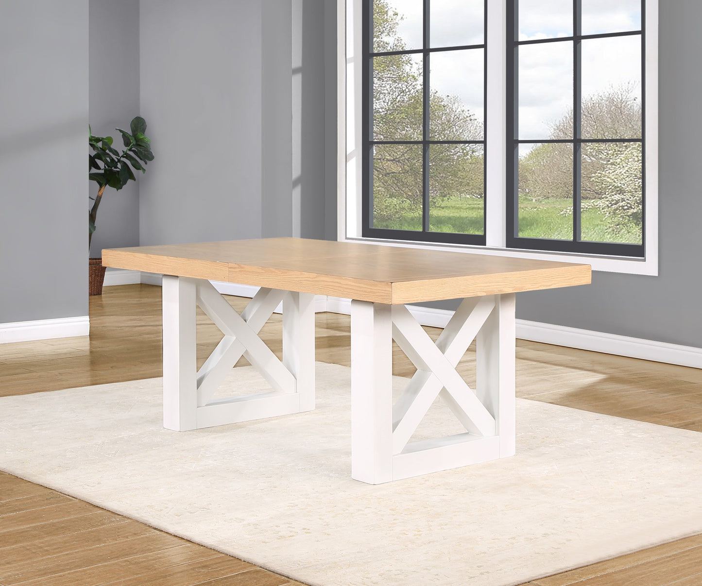 Magnolia White Base Dining 5PC Set