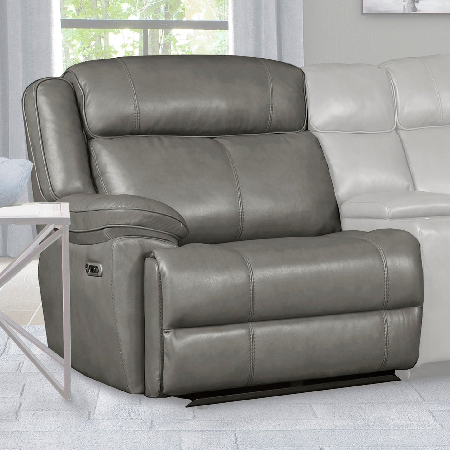 Eclipse Florence Heron Sectional Power Sectional Left Arm Facing Recliner