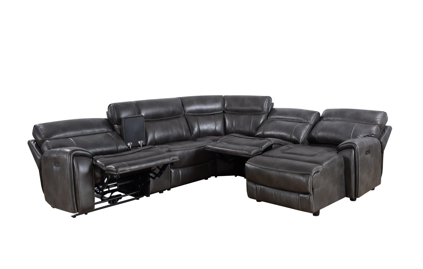 Provo Sectional LAF P/P Recliner Slate