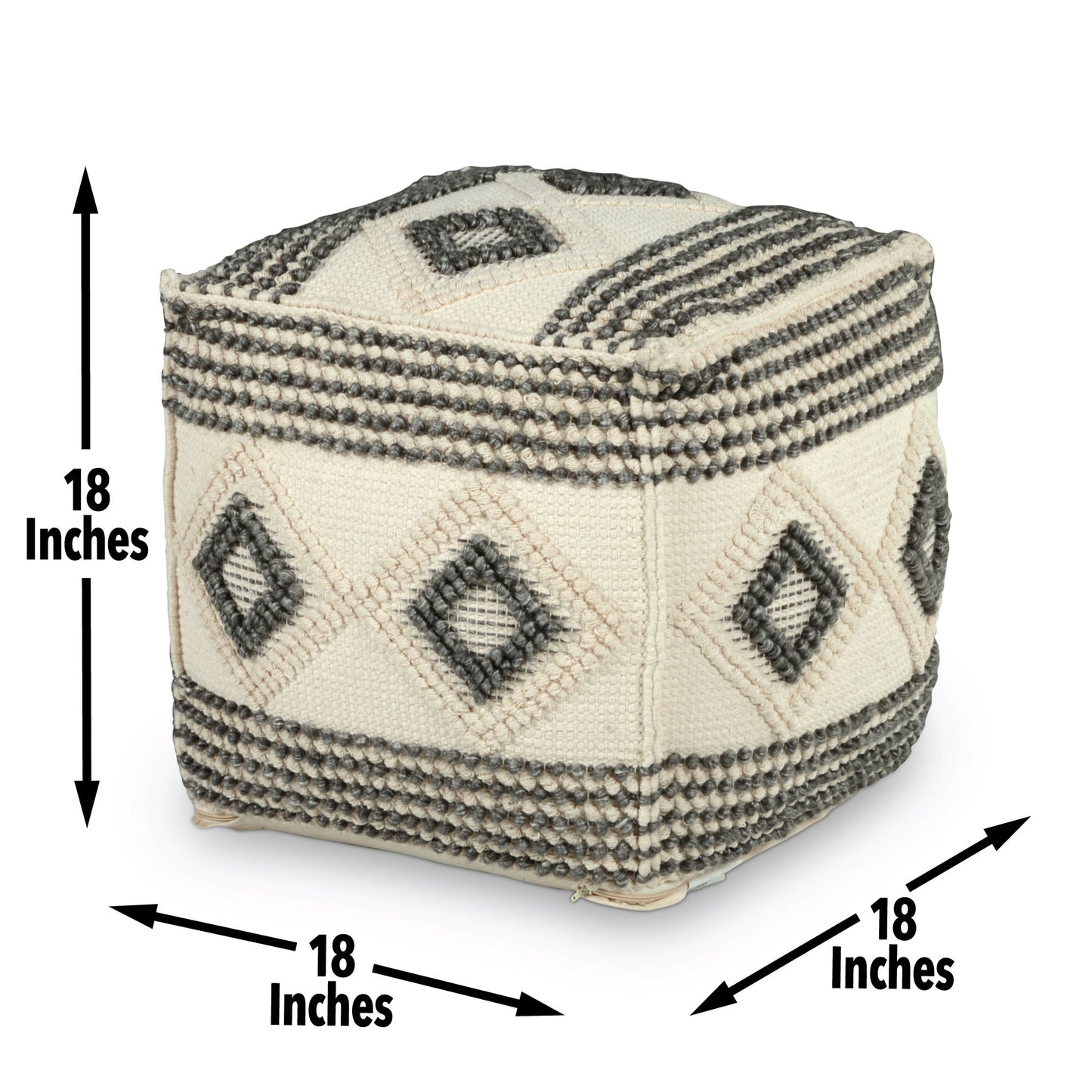 Dalia Square Handwoven Woolen