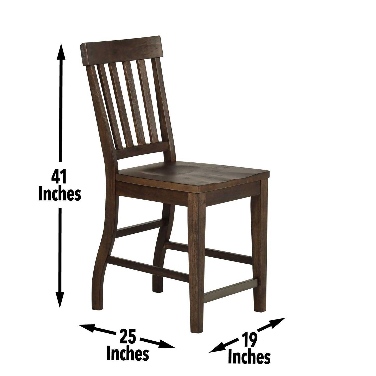 Cayla Counter Chair Dark Oak