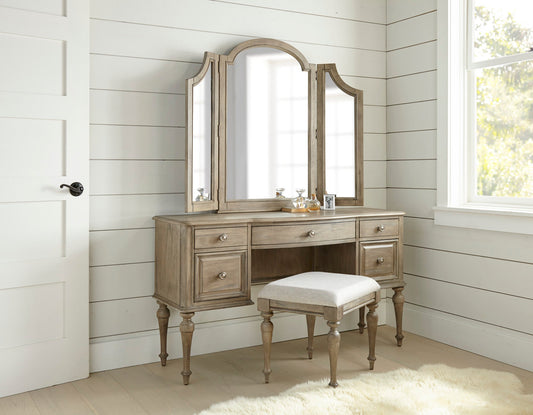 Highland Park Driftwood Vanity/Mirror/Bench