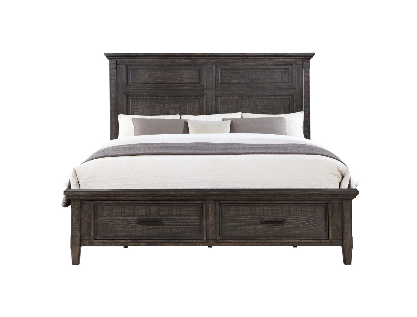 Riverdale Black Storage Queen Bed