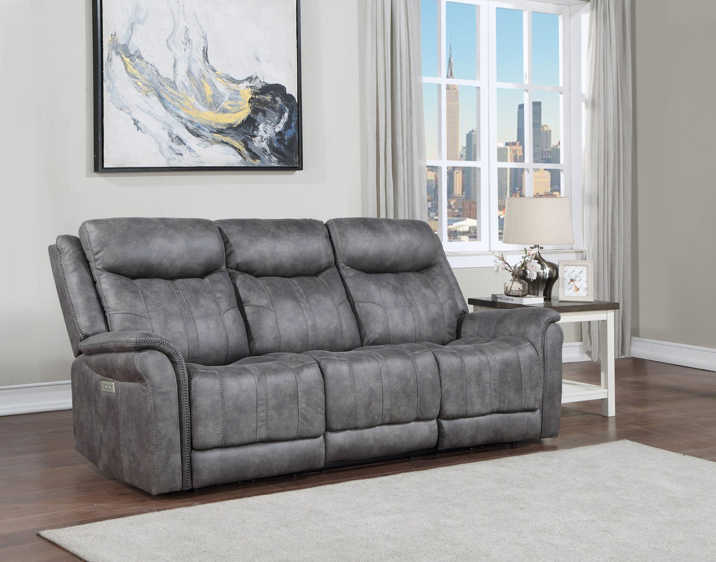Morrison Pwr/Pwr Sofa Stone