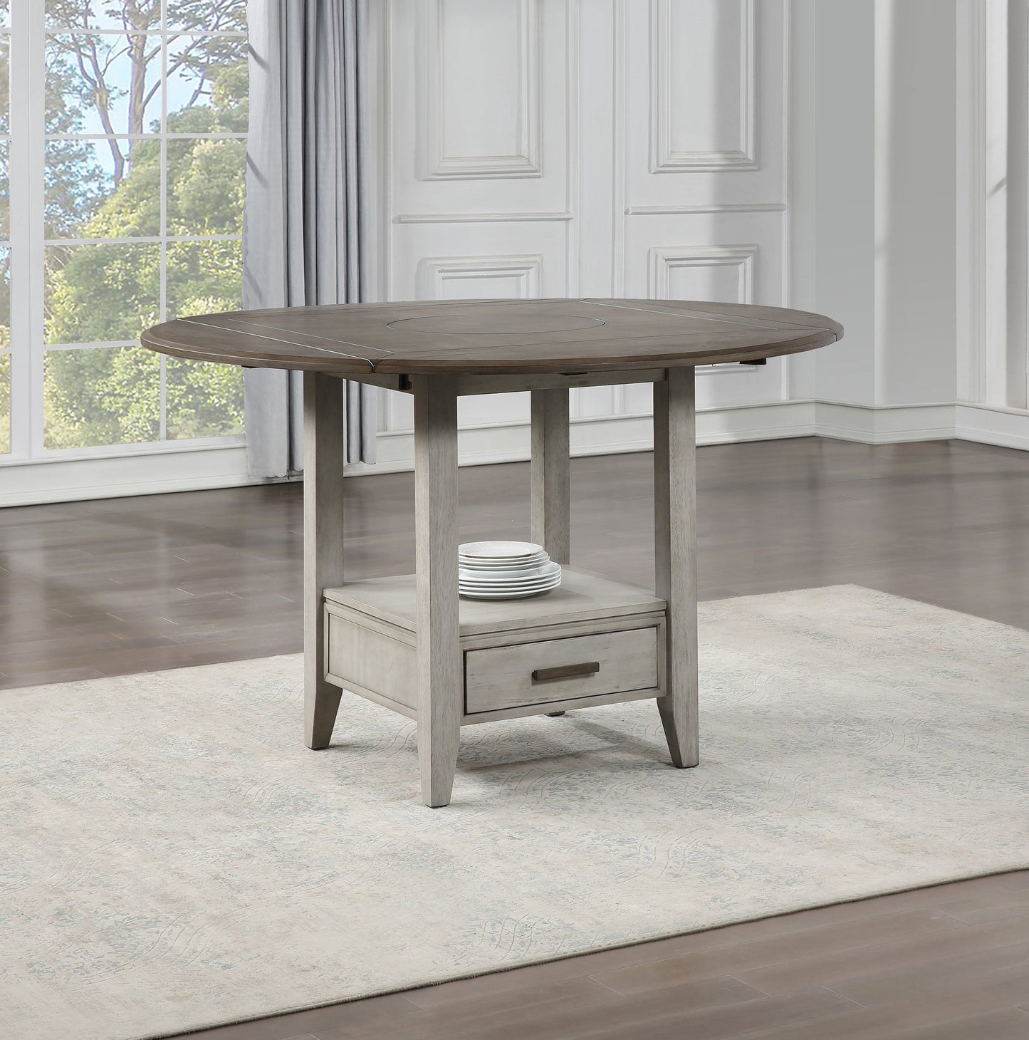 Abacus Drop Leaf Counter Table