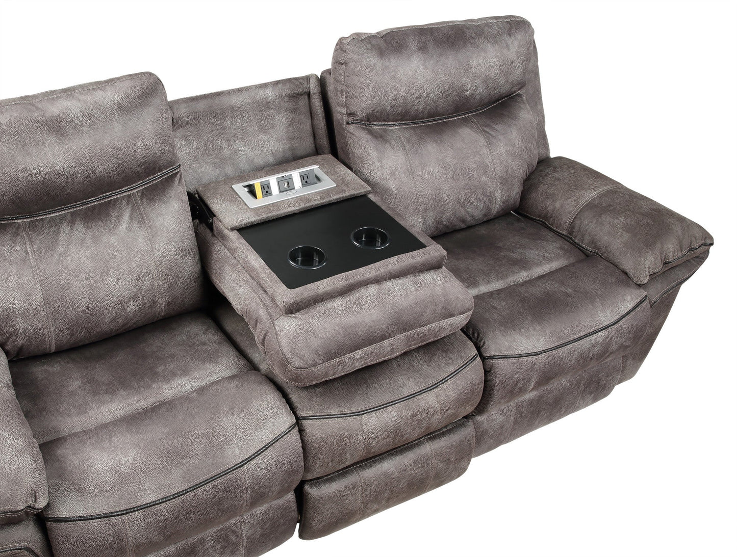 Nashville Recliner Sofa Grey w/