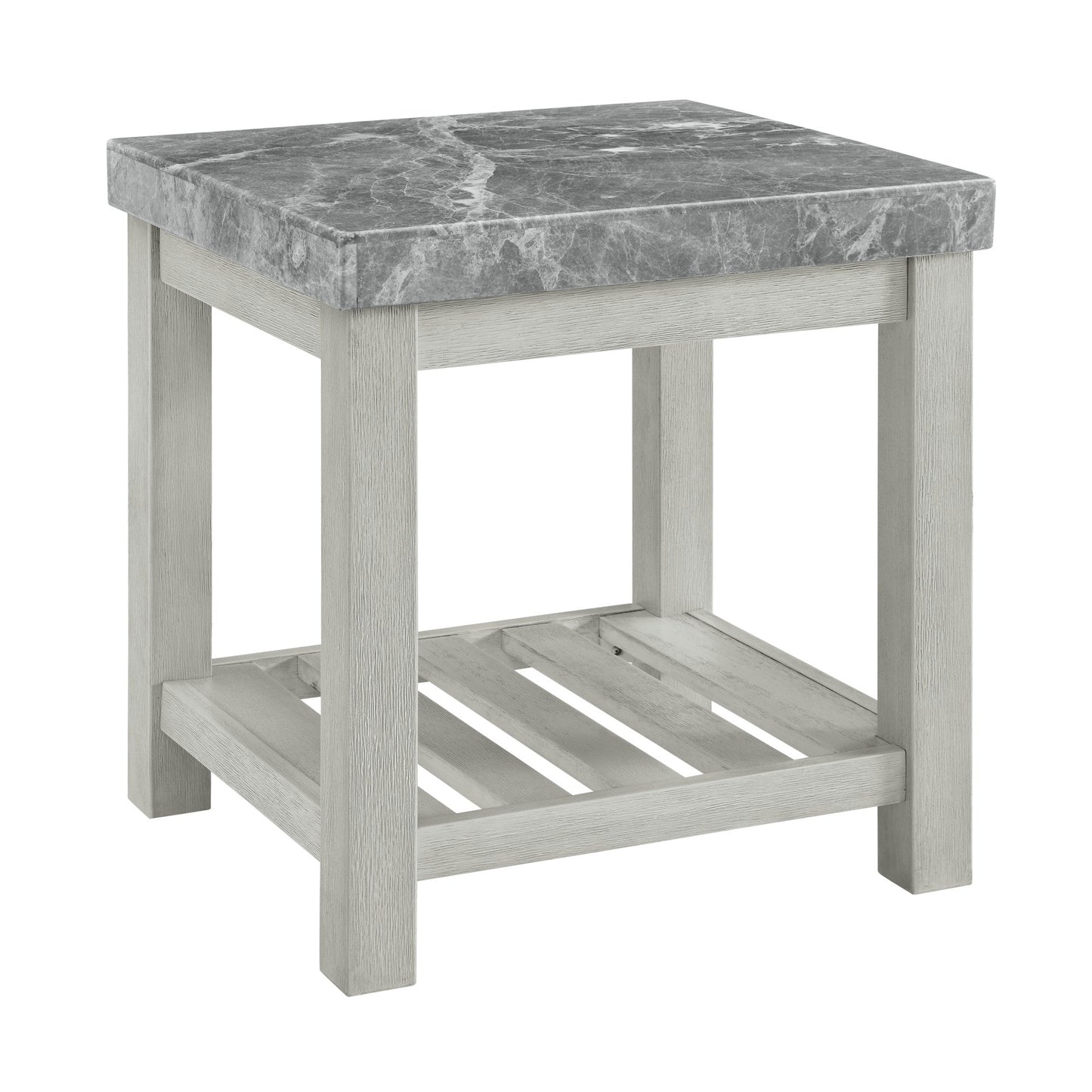 Canova Gray Marble Top End Table